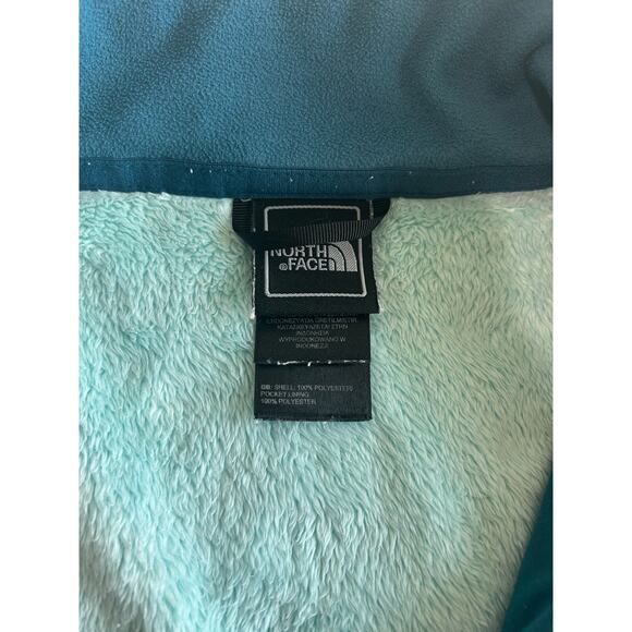 The North Face Women's Osito Fleece Full Zip Jacket Aqua Blue Size Small - Picture 13 of 15